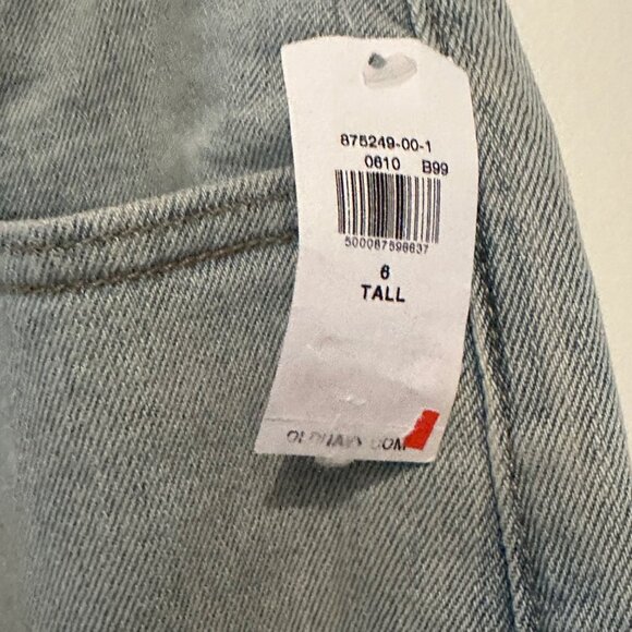 Old Navy Womens High-Rise O.G. Loose Jeans 6 Tall Light Wash Denim - Picture 5 of 7